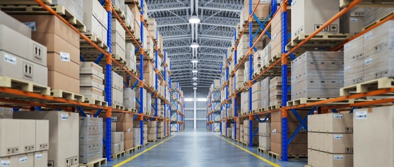 Warehouse with high inventory turnover.