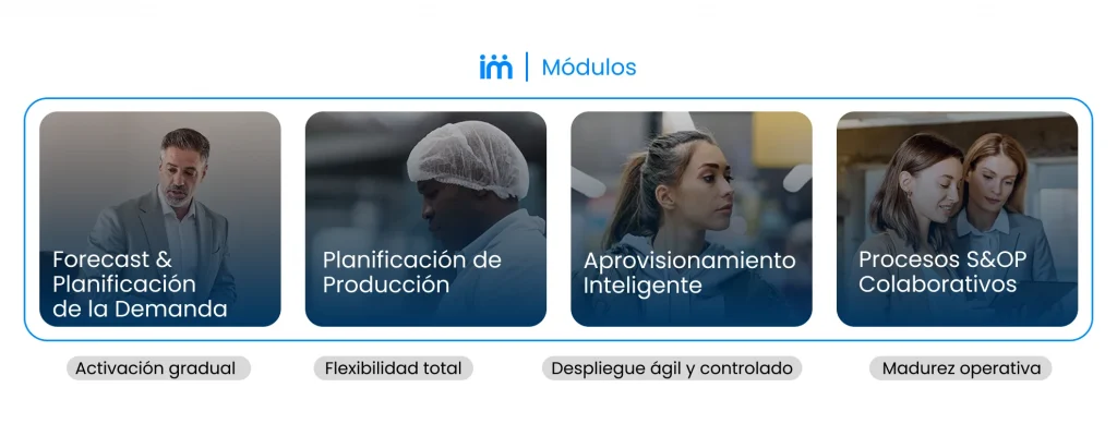 Áreas de automatización en SCM.