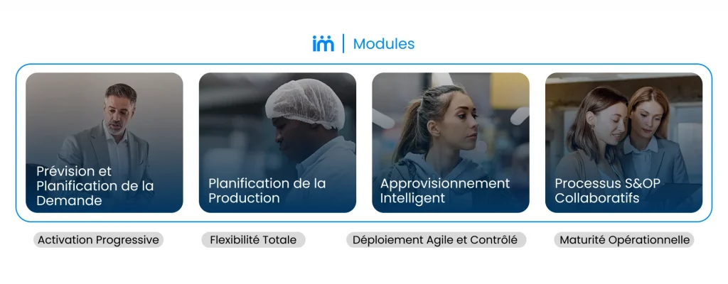 Domaines clés de l'automatisation SCM.