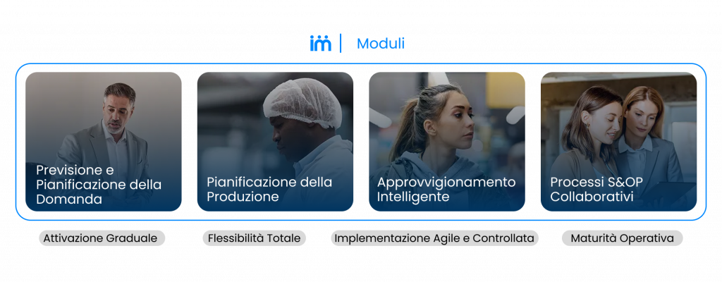 Aree chiave dell'automazione SCM.