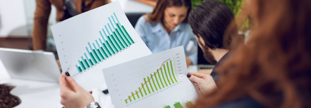 Business professional reviewing supply chain decarbonization.