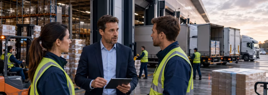 Operational stress testing in supply chain applied to transportation and distribution, with an analysis of logistics constraints.